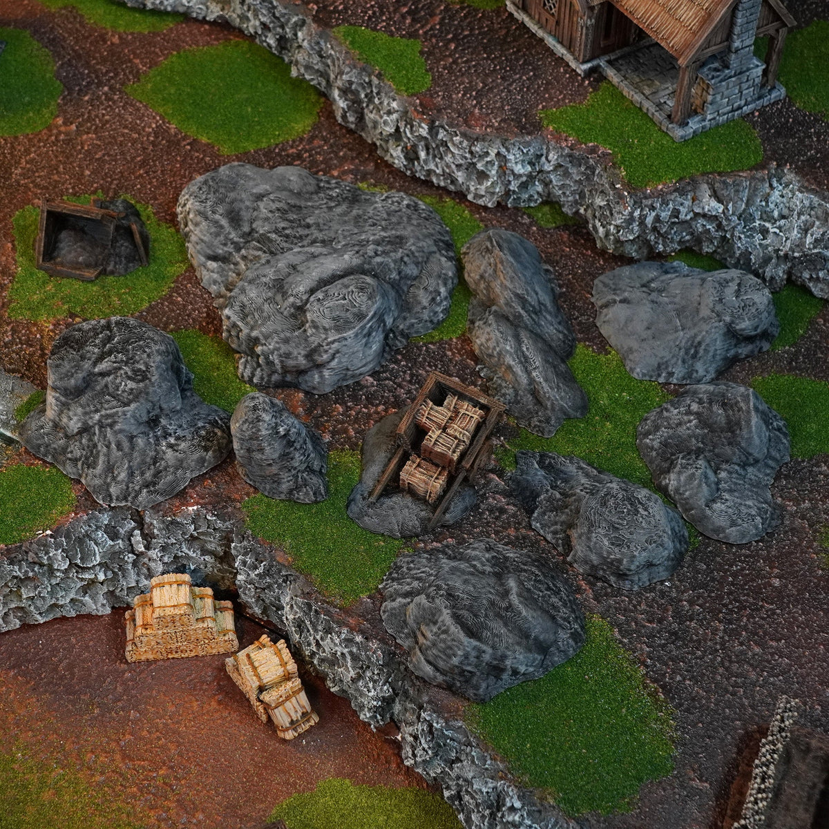 Rocky Outcrops - 28mm Terrain for Epic Adventures - Molten Prints