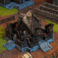 Ruined Barracks - 28mm Tabletop Terrain Piece - Molten Prints