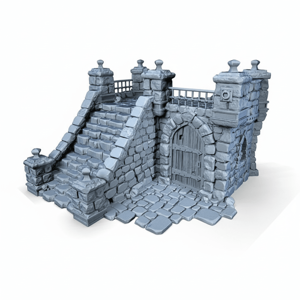 Ruined Big Platform - 28mm DND/Wargame/RPG Terrain - Molten Prints