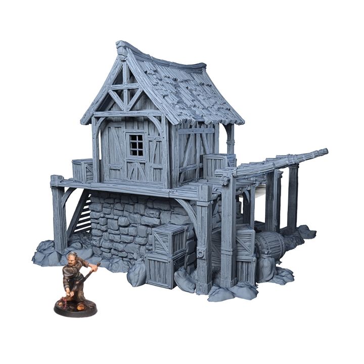 Ruined Food Storage - 28mm DND/Wargame/RPG Terrain - Molten Prints
