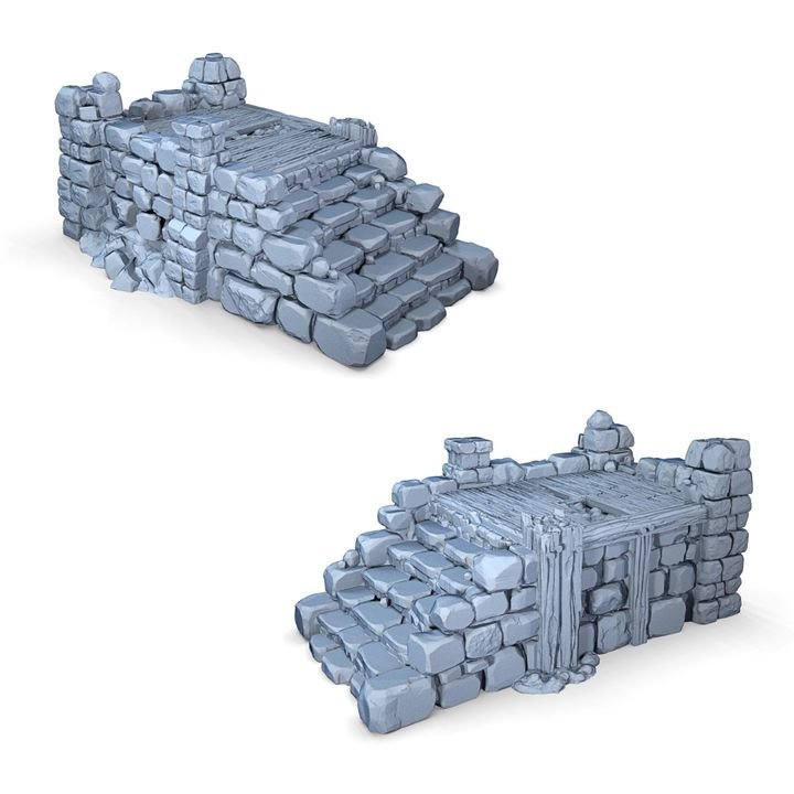 Ruined Platform - 28mm DND/Wargame/RPG Terrain - Molten Prints