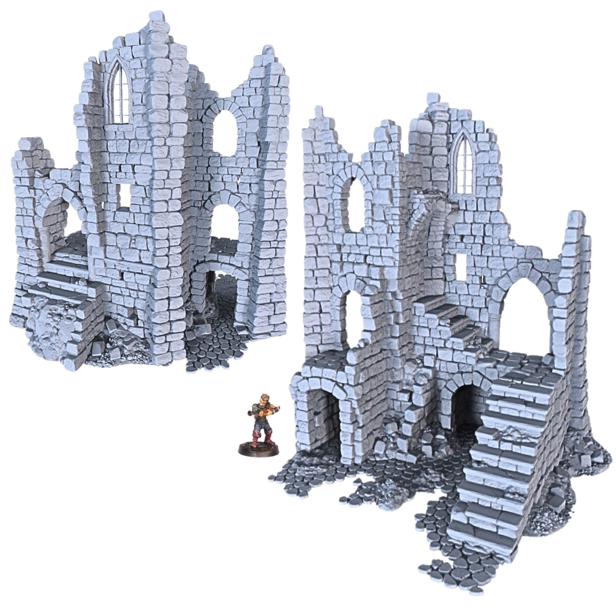 Ruined Tower A - 28mm DND/Wargame/RPG Terrain - Molten Prints