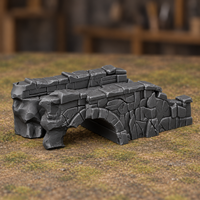 Ruined Bridge with Low Parapet - Digital product illustration