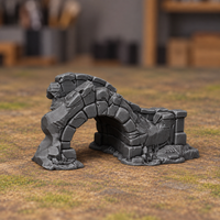 Broken Stone Arch Bridge - Digital product illustration