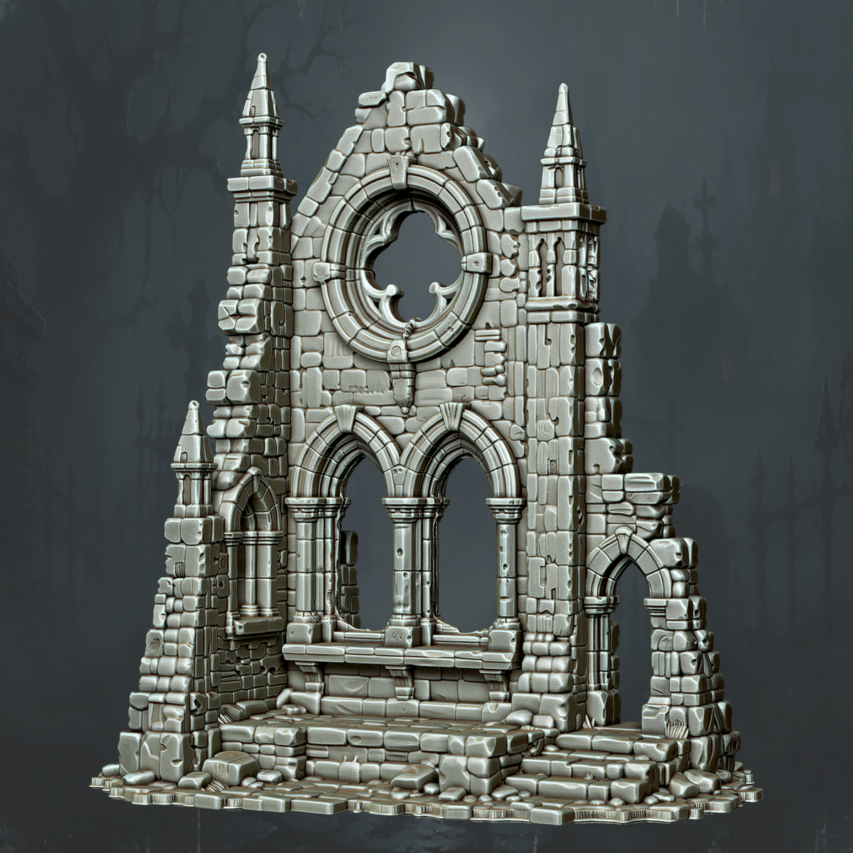 Rose Window Church Front - Supplied digital geometry reference
