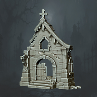 Timber Gable Chapel Front - Supplied digital geometry reference