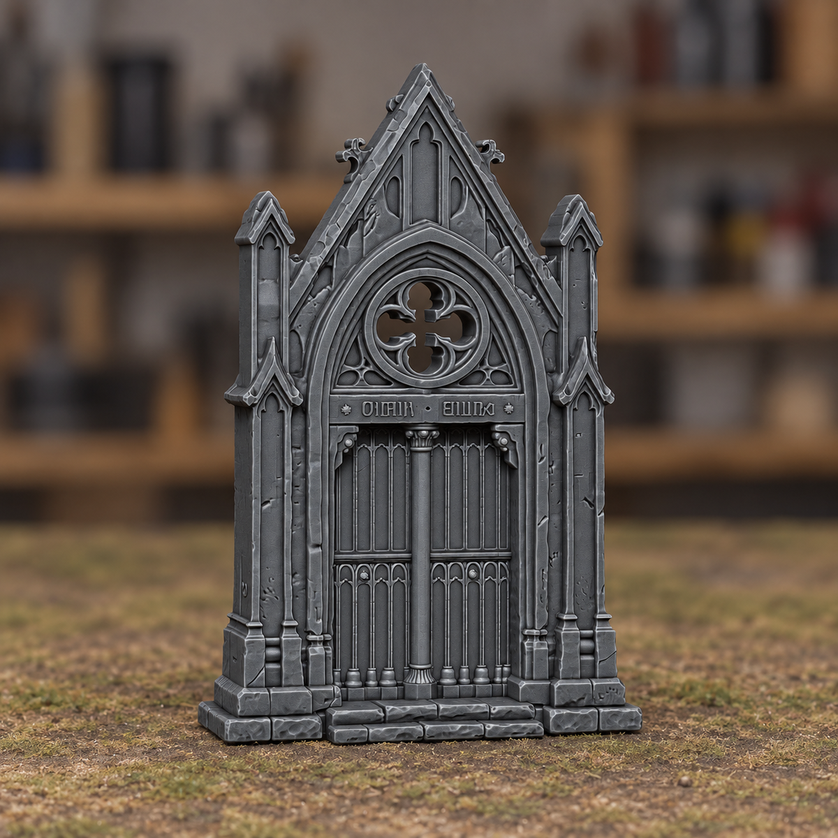 Gothic Chapel Doorway - Digital product illustration