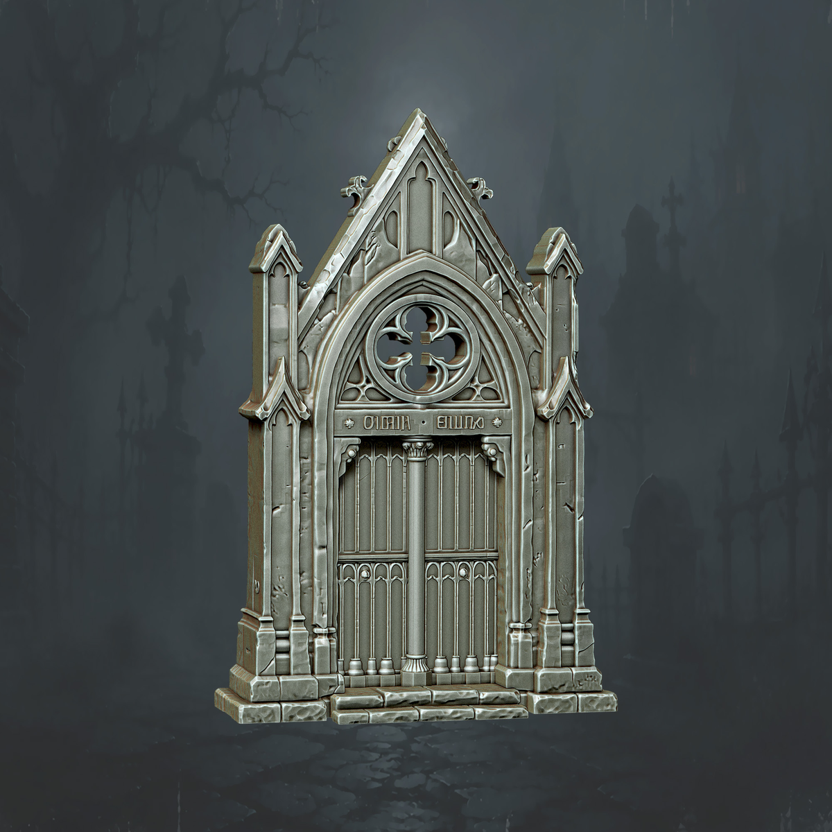 Gothic Chapel Doorway - Supplied digital geometry reference