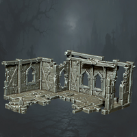 Ruined House with Gothic Windows - Supplied digital geometry reference