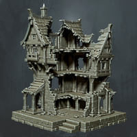 Three Gable House Ruin - Supplied digital geometry reference