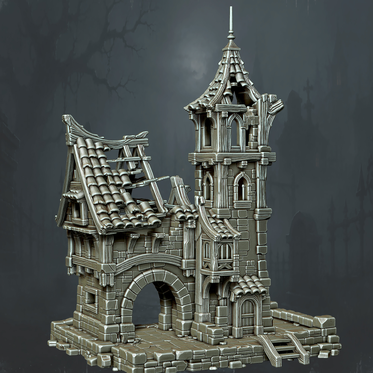Ruined Spire Gatehouse - Supplied digital geometry reference
