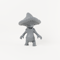Sacred Swamp Mushroom 1, unpainted resin miniature render