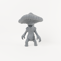 Sacred Swamp Mushroom 2, unpainted resin miniature render
