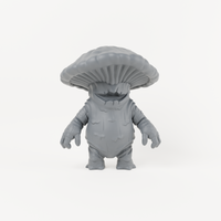 Sacred Swamp Mushroom 3, unpainted resin miniature render