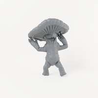 Sacred Swamp Mushroom 4, unpainted resin miniature render