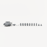 Iron Advance Short-Gun Armoured Car. Complete kit, supplied unpainted. SKU IROADV-71IH-MOL.