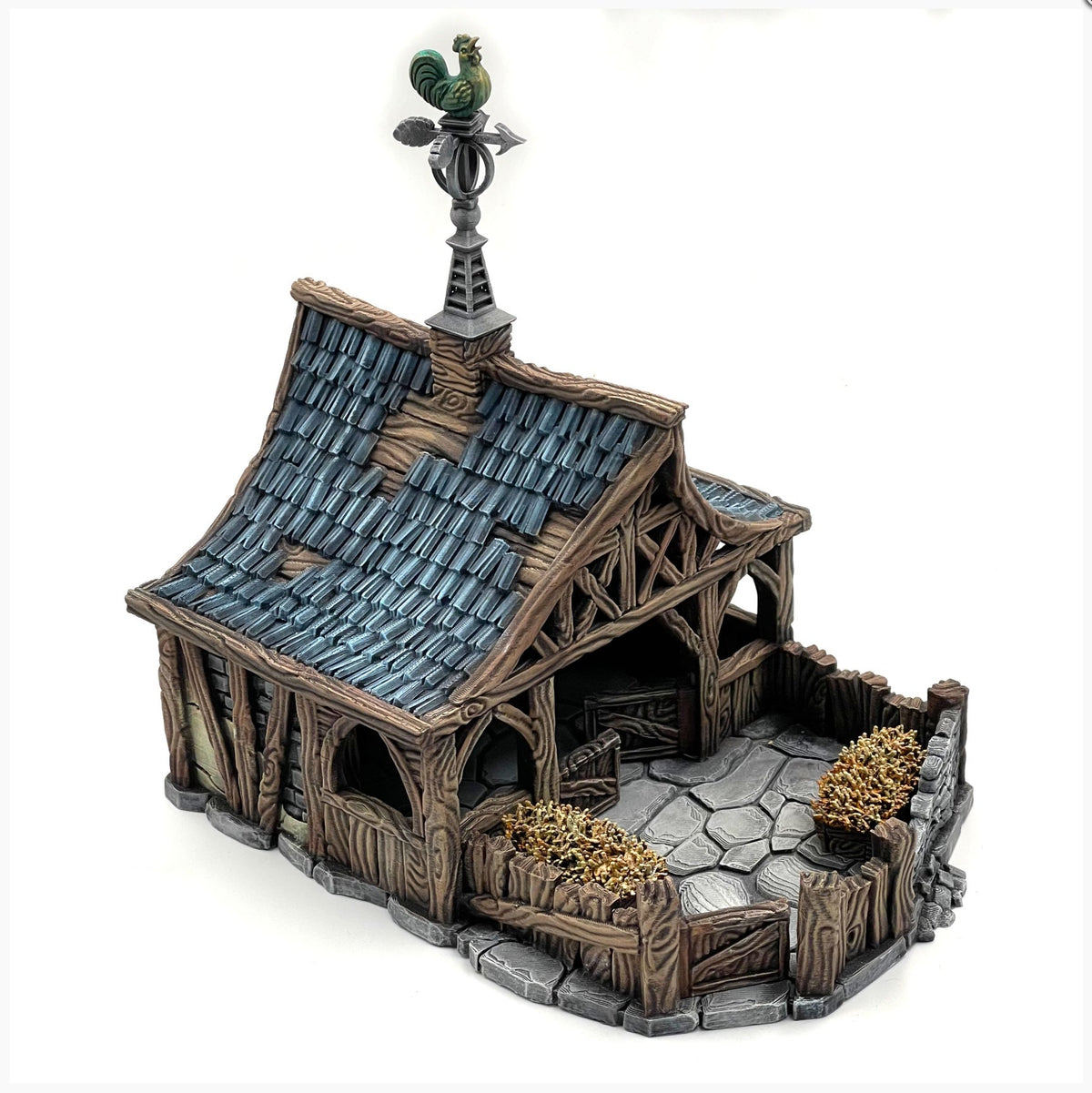 Sheep Barn - 28mm Tabletop Terrain for D&D and Wargaming - Molten Prints