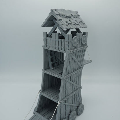 Siege Tower - 28mm DND/Wargame/RPG Terrain - Molten Prints