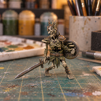 Skeleton 1 Swamp, Slapchop-painted display example. Supplied unpainted. Background items not included.