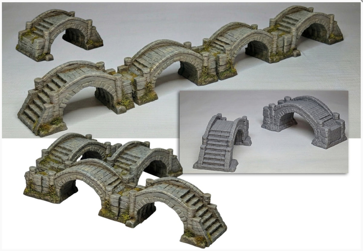 Stone Bridge Set reference image showing the three bridge pieces