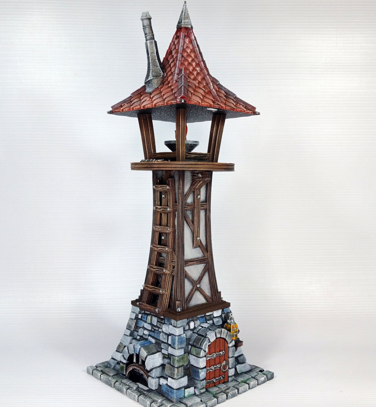 Sentinel Beacon painted reference example, product supplied grey and unpainted