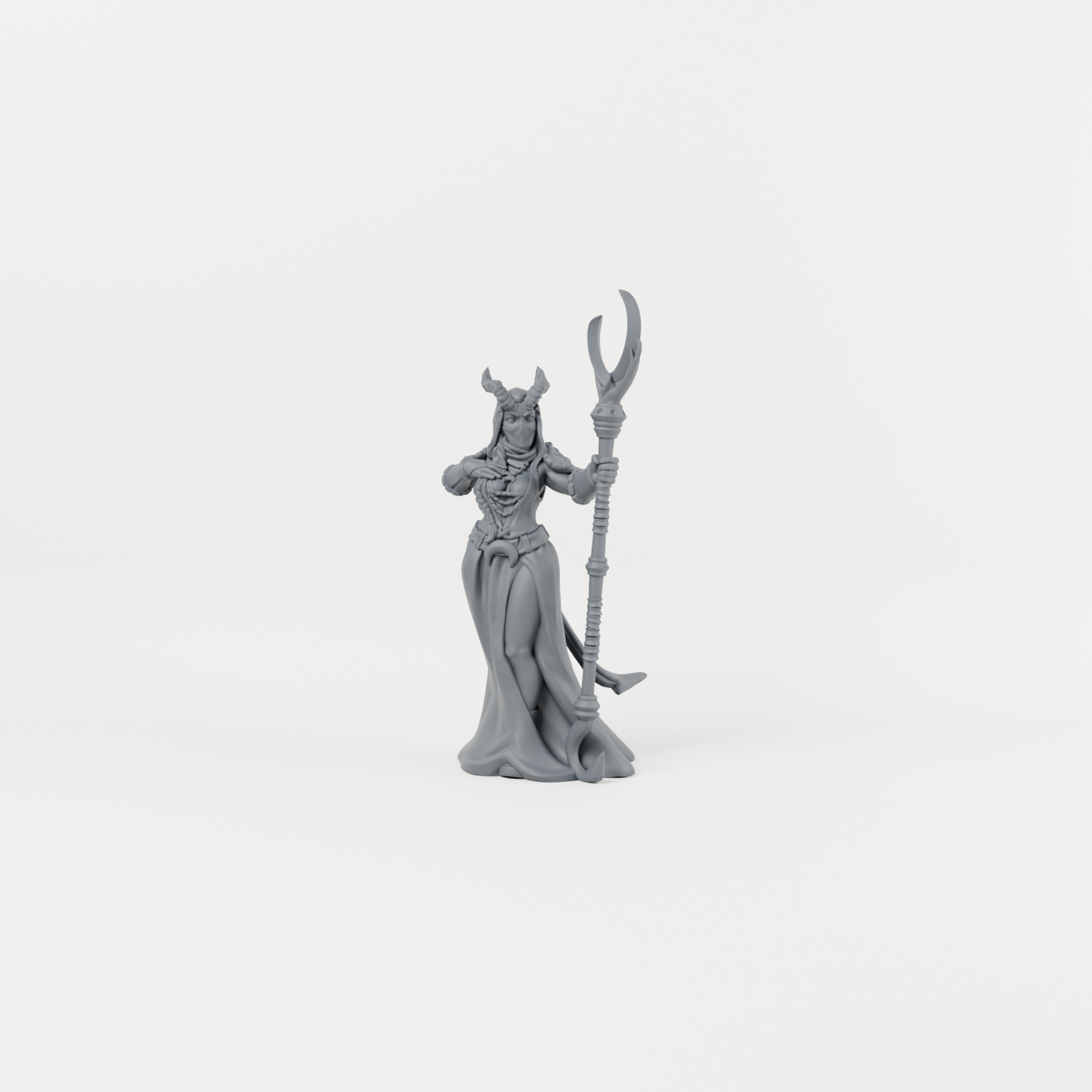 Tiefling Mage. Exact unpainted sculpt supplied.