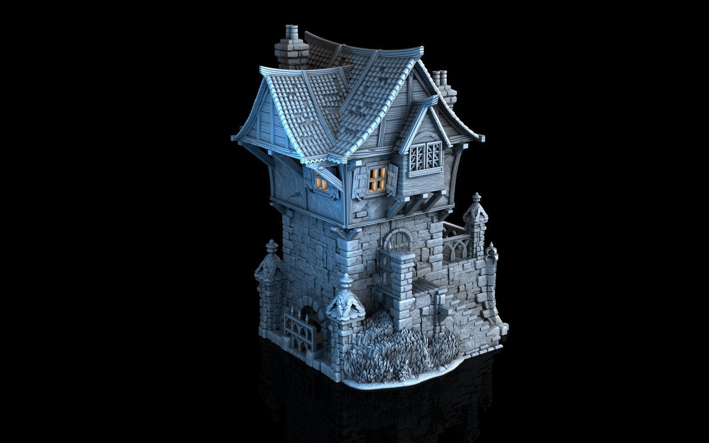 Tombstone House - 28mm DND/Wargame/RPG Terrain - Molten Prints