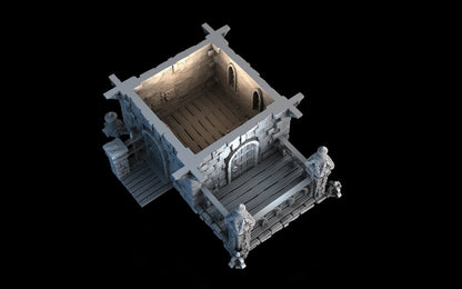 Tombstone House - 28mm DND/Wargame/RPG Terrain - Molten Prints