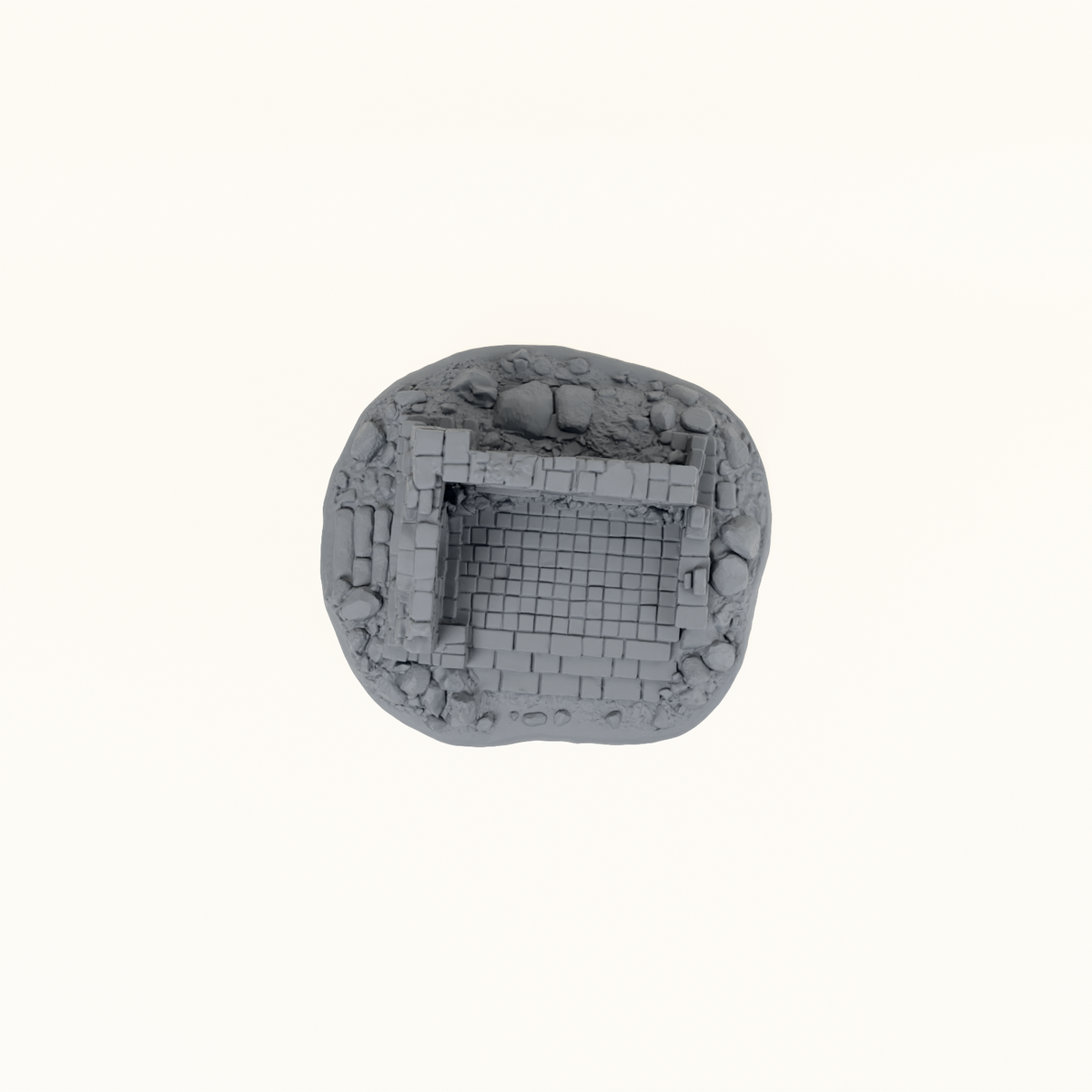 Dun Kaeroth Ruin 1 dark grey top view