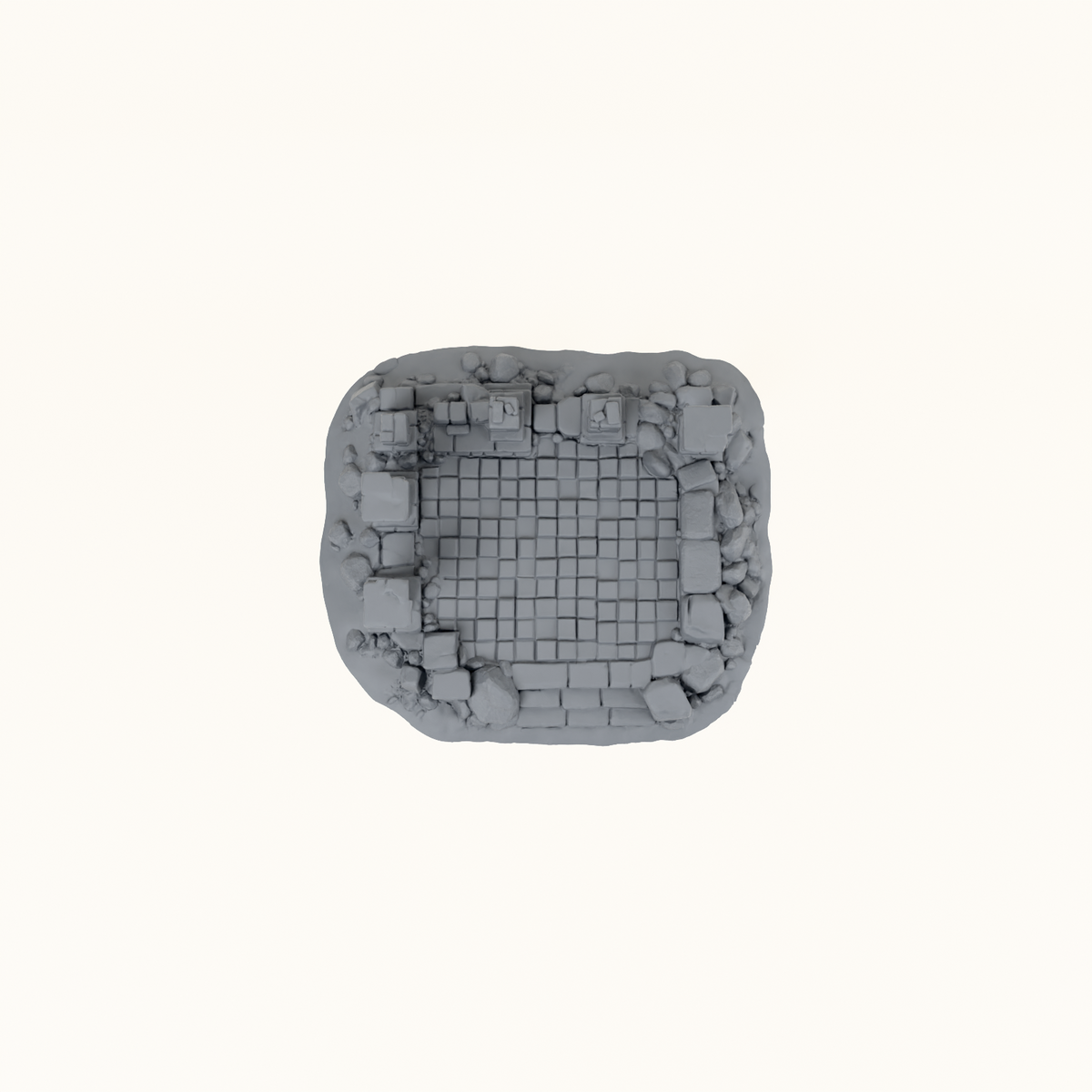 Dun Kaeroth Ruin 2 dark grey top view