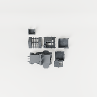 Warden's Bastion Ruins – 28mm Fantasy Tabletop Terrain exact included pieces, CAD view 3