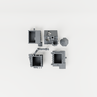 Ravenloft Manor – 28mm Fantasy Tabletop Terrain exact included pieces, CAD view 3