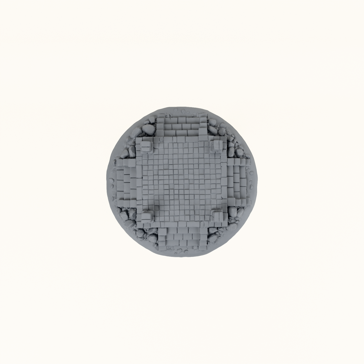 Dun Kaeroth Ruin 6 dark grey top view