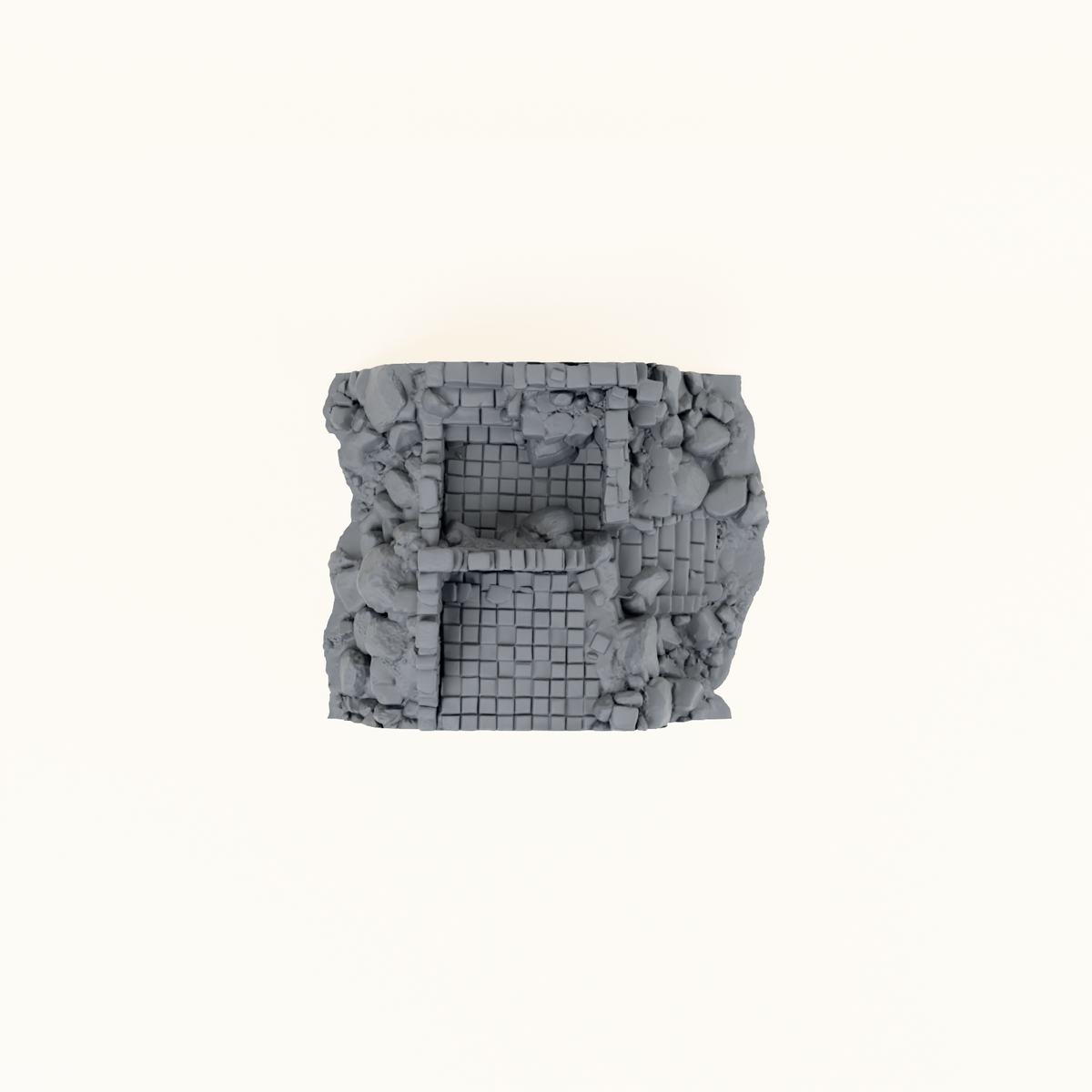 Dun Kaeroth Ruin 8 dark grey top view