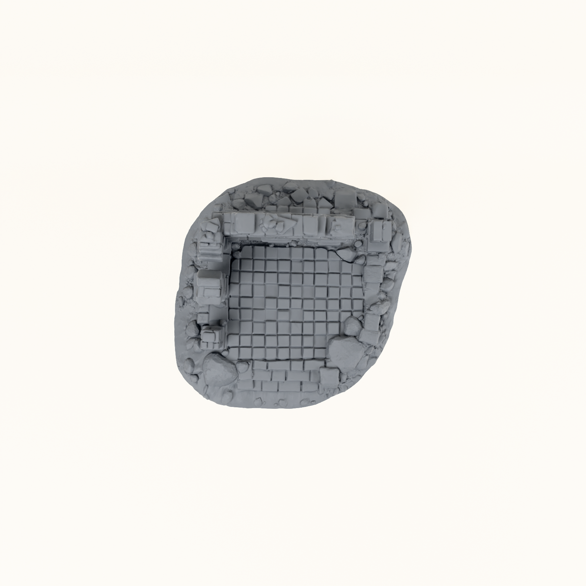 Ruined Arcade dark grey top view