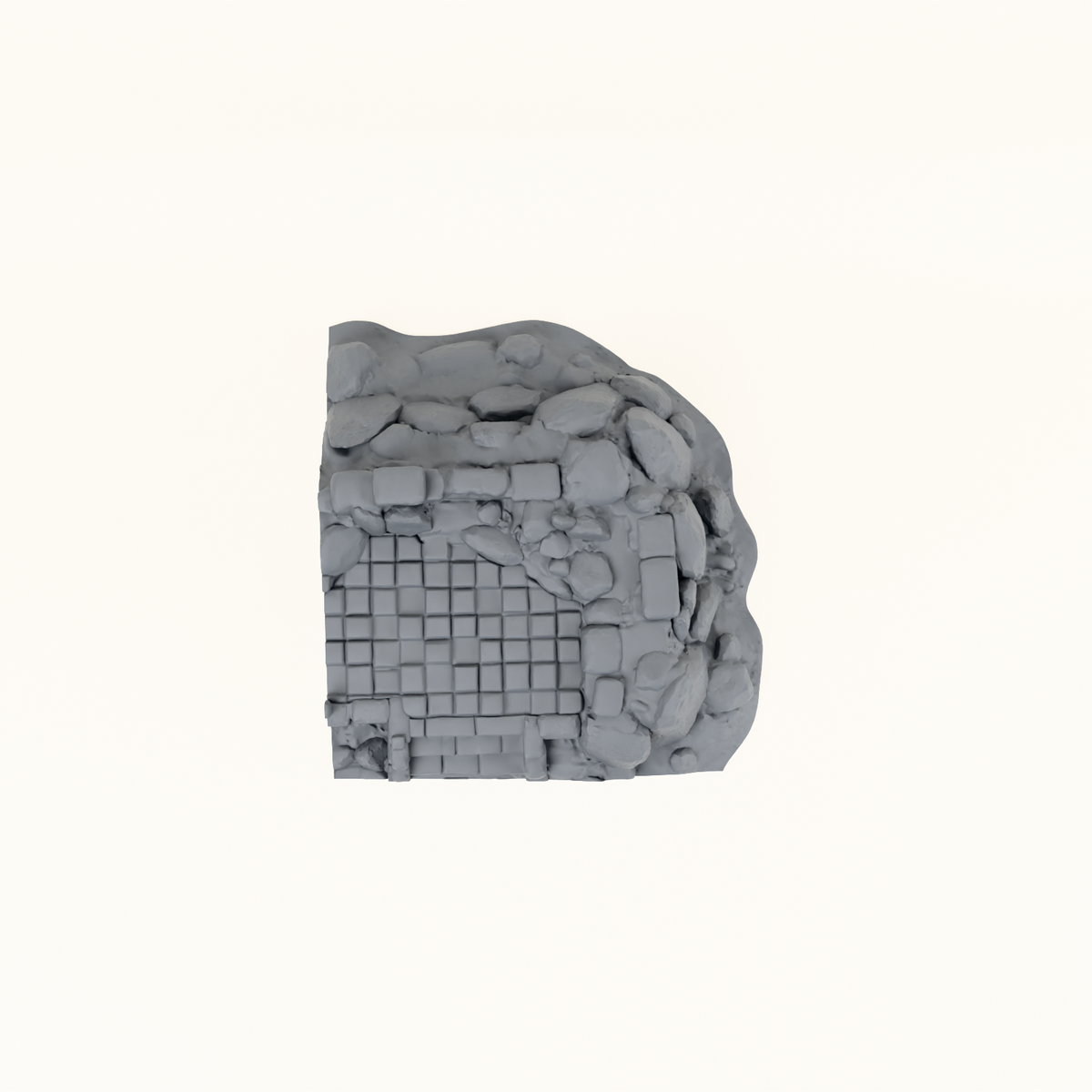 Shattered Platforms dark grey top view