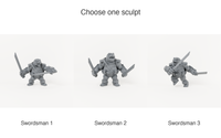 Turtle Swordsmen available sculpt choices; one chosen miniature per order