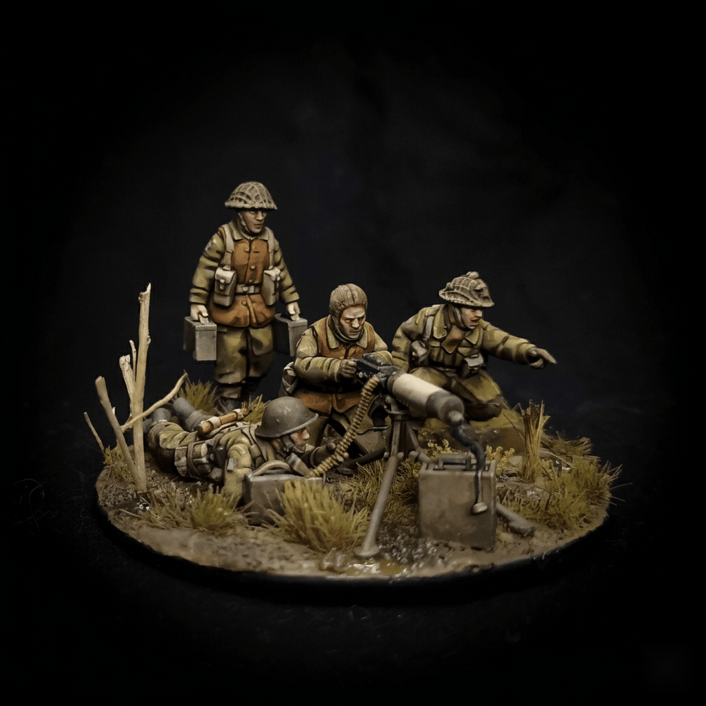 Vickers Team - Canadian - 28mm WW2 Wargaming - Molten Prints