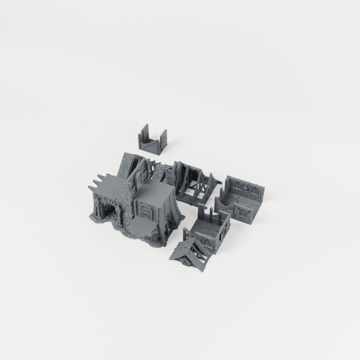 Warden's Bastion Ruins – 28mm Fantasy Tabletop Terrain - Molten Prints