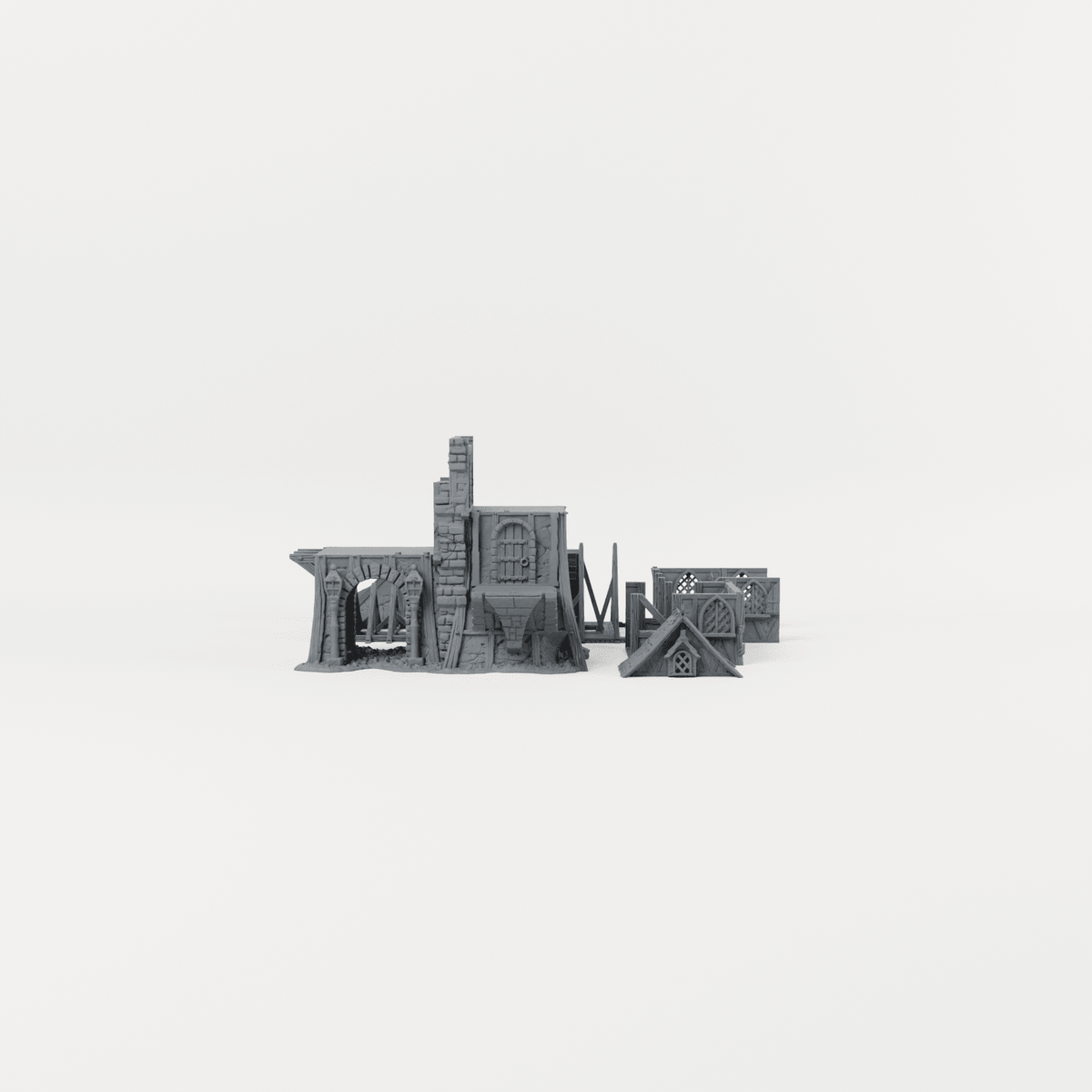 Warden's Bastion Ruins – 28mm Fantasy Tabletop Terrain - Molten Prints