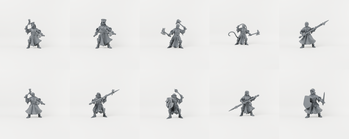 Iron Veil Sisters selection gallery. Choose one supplied unpainted resin miniature.